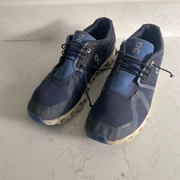 On Cloud 5 Ink Cobalt Blue Running Sneakers Men's Sz 12 79.98848 Fall Athleisure - Picture 14 of 14